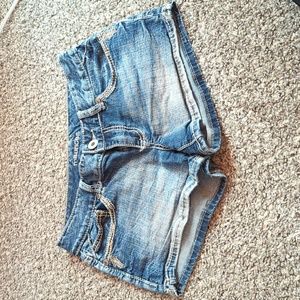Blue jean shorts